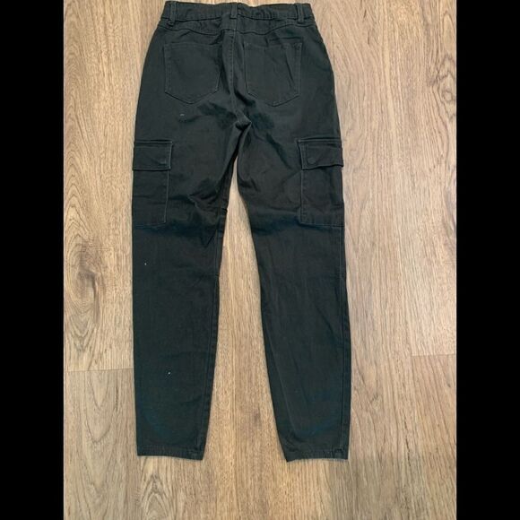 REWASH Brand Juniors 7 Dark Green Cargo Pant W28 L 29 - Picture 3 of 4